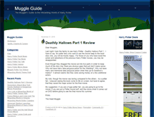 Tablet Screenshot of muggleguide.com